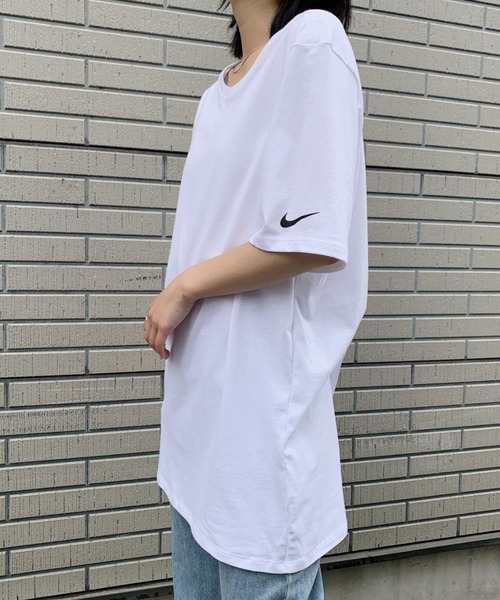 CLEA(クレア)の「Nike ナイキ / ワンポイントTシャツ Core Cotton Tee(Tシャツ/カットソー・レディース・ホワイト/ブラック/チャコール・L/M/XL/S)」の8枚目の写真