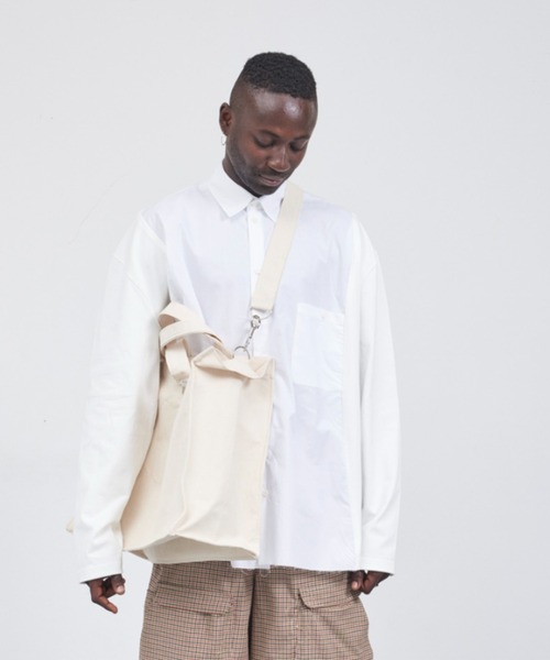 CAMIEL FORTGENS(カミエル フォートへンス)の「【CAMIEL FORTGENS】 research shirt tee long sleeve(シャツ/ブラウス・メンズ・ホワイト・MEDIUM)」の1枚目の写真