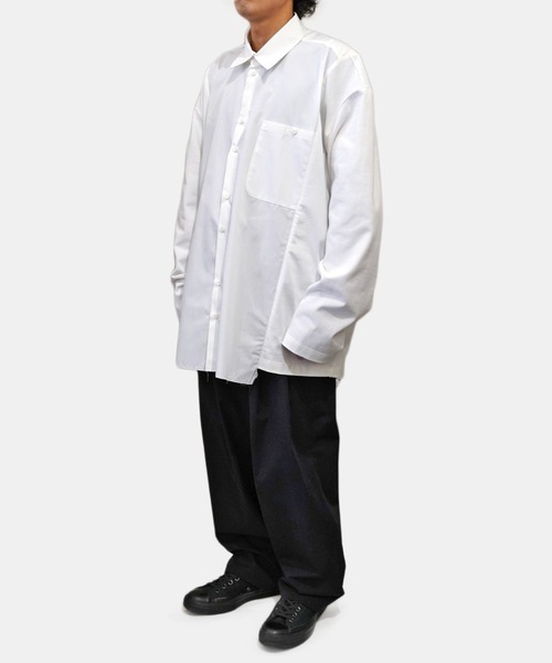 CAMIEL FORTGENS(カミエル フォートへンス)の「【CAMIEL FORTGENS】 research shirt tee long sleeve(シャツ/ブラウス・メンズ・ホワイト・MEDIUM)」の2枚目の写真