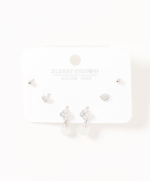 clarity blanc(クラリティーブラン)の「ポスト925シルバ-*ピアス 3点セット(ピアス(両耳用)・レディース・I/S/C/O/E/P/G/R/K/U/A/M/V/F/Q/J/T・FREE)」の19枚目の写真