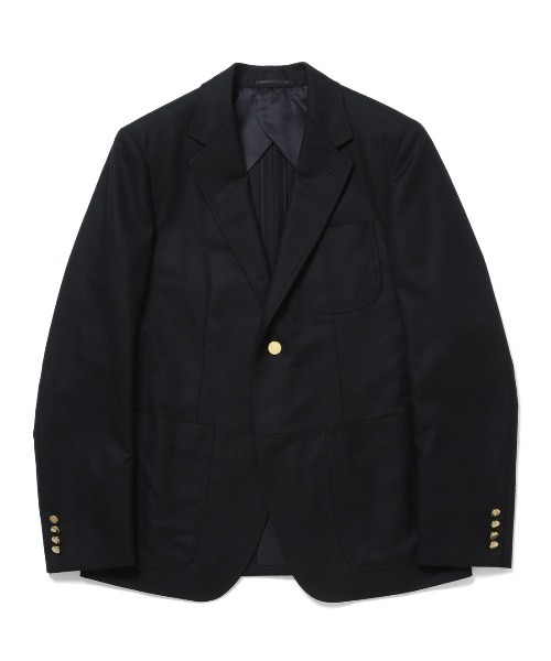 WILD LIFE TAILOR Adam et Rope'（ワイルドテーラーアダムエロペ　）の「【Scye Clothing】EX Flannel Blazer（テーラードジャケット・メンズ・ブラック/ネイビー・38/42/40）」の2枚目の写真