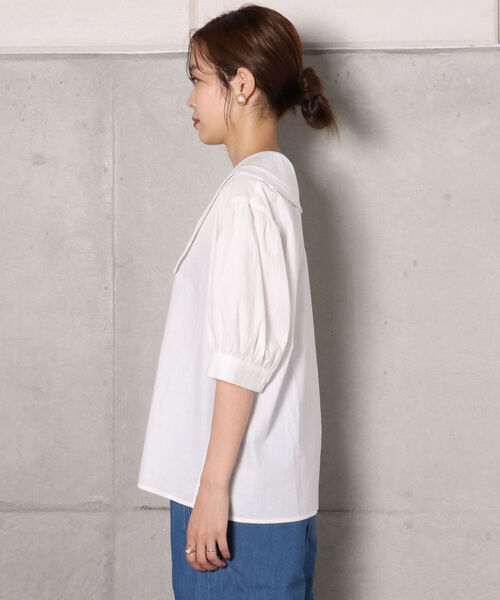 fredy repit(フレディレピ)の「【WEB限定】ビッグ衿ブラウス(シャツ/ブラウス・レディース・ブラック/オフホワイト・38)」の22枚目の写真