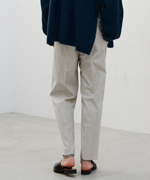 LIDNM（リドム）の「SLUB PINHEAD TROUSERS（スラックス・メンズ・ライトベージュ・SMALL）」の13枚目の写真
