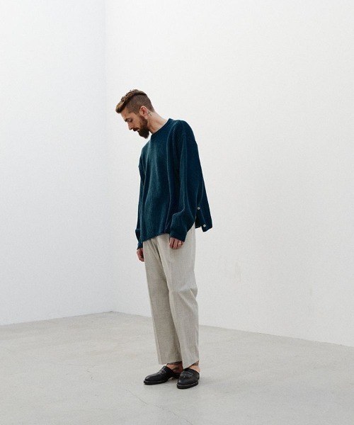 LIDNM（リドム）の「SLUB PINHEAD TROUSERS（スラックス・メンズ・ライトベージュ・SMALL）」の11枚目の写真