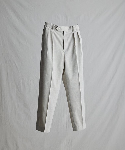 LIDNM（リドム）の「SLUB PINHEAD TROUSERS（スラックス・メンズ・ライトベージュ・SMALL）」の7枚目の写真