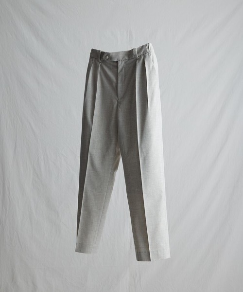 LIDNM（リドム）の「SLUB PINHEAD TROUSERS（スラックス・メンズ・ライトベージュ・SMALL）」の18枚目の写真