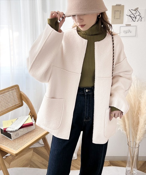 セール】1枚でこなれ感。コーデュロイ×ボア2wayリバーシブルブルゾン