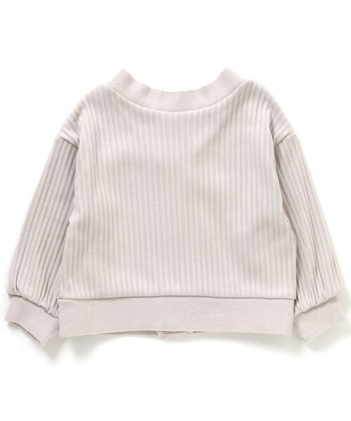 apres les cours（アプレレクール）の「ゆったりリブカーディガン（カーディガン/ボレロ・キッズ・ベージュ/アイボリー・90/100/110/120/80/130/140）」の8枚目の写真