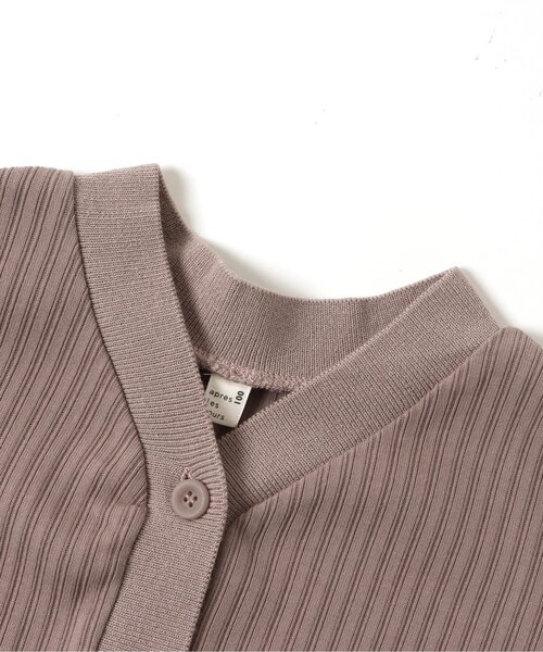 apres les cours（アプレレクール）の「ゆったりリブカーディガン（カーディガン/ボレロ・キッズ・ベージュ/アイボリー・90/100/110/120/80/130/140）」の9枚目の写真