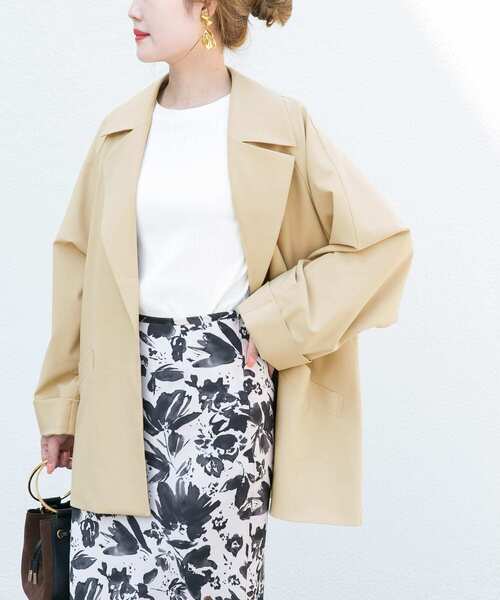 URBAN RESEARCH ROSSO(アーバンリサーチロッソ)の「オーバーサイズジャケットコート(その他アウター・レディース・ベージュ/ブラウン・FREE)」の8枚目の写真