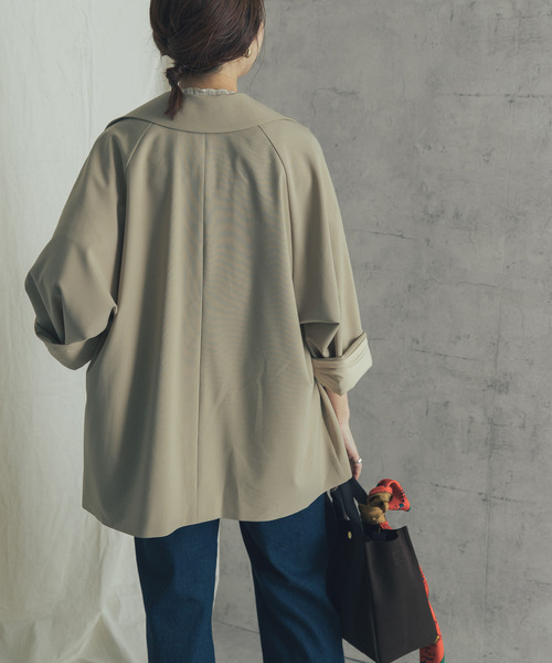 URBAN RESEARCH ROSSO(アーバンリサーチロッソ)の「オーバーサイズジャケットコート(その他アウター・レディース・ベージュ/ブラウン・FREE)」の15枚目の写真