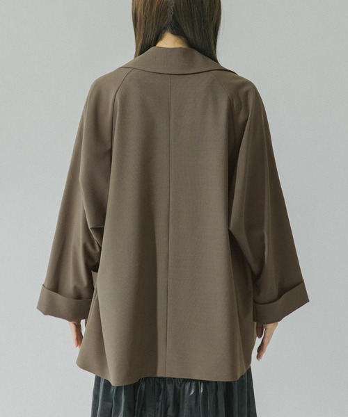 URBAN RESEARCH ROSSO(アーバンリサーチロッソ)の「オーバーサイズジャケットコート(その他アウター・レディース・ベージュ/ブラウン・FREE)」の21枚目の写真