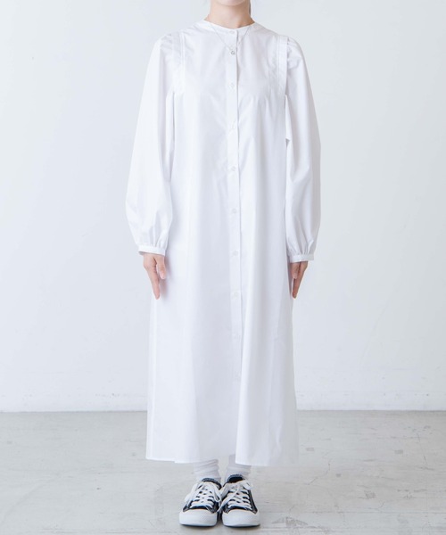 DuKKah(デュカ)の「Dukkah/【低身長向け】2WAYタックスリーブシャツワンピース(シャツ/ブラウス・レディース・ホワイト・XS)」の6枚目の写真