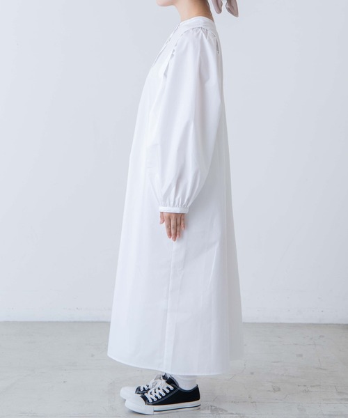 DuKKah(デュカ)の「Dukkah/【低身長向け】2WAYタックスリーブシャツワンピース(シャツ/ブラウス・レディース・ホワイト・XS)」の15枚目の写真