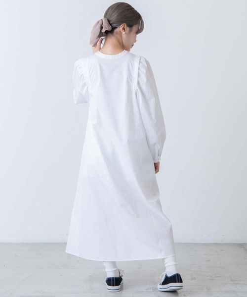 DuKKah(デュカ)の「Dukkah/【低身長向け】2WAYタックスリーブシャツワンピース(シャツ/ブラウス・レディース・ホワイト・XS)」の8枚目の写真