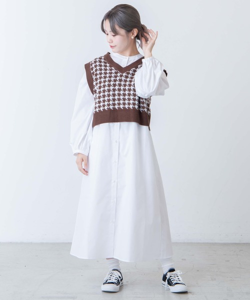 DuKKah(デュカ)の「Dukkah/【低身長向け】2WAYタックスリーブシャツワンピース(シャツ/ブラウス・レディース・ホワイト・XS)」の11枚目の写真