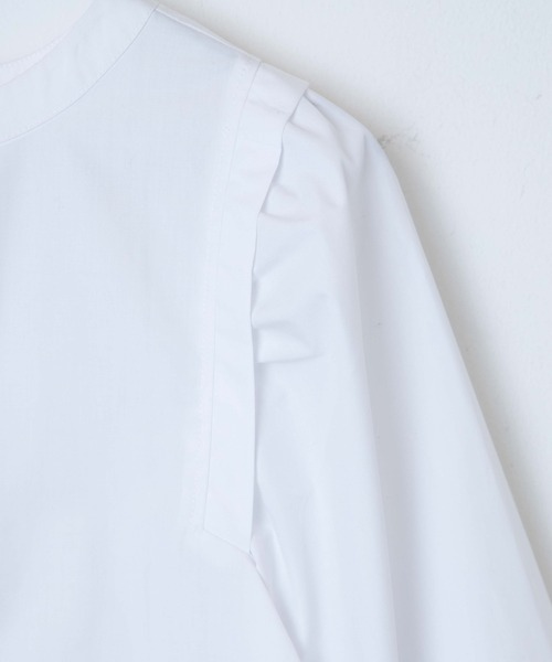 DuKKah(デュカ)の「Dukkah/【低身長向け】2WAYタックスリーブシャツワンピース(シャツ/ブラウス・レディース・ホワイト・XS)」の12枚目の写真