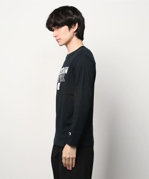 Champion(チャンピオン)の「チャンピオン LONG SLEEVE T-SHIRT_(Tシャツ/カットソー・メンズ・ネイビー/ブラウン/ブラック・LL/M/L)」の4枚目の写真