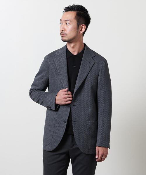 UNITED ARROWS（ユナイテッドアローズ）の「＜UNITED ARROWS＞ ヘリンボーン アンコン 2ボタン ジャケット（テーラードジャケット・メンズ・ロイヤルブルー・44/46/48/50/52/54/42）」の7枚目の写真