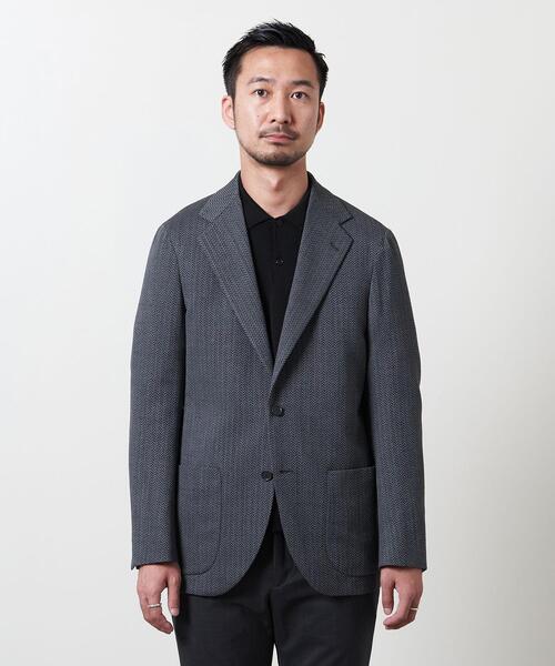 UNITED ARROWS（ユナイテッドアローズ）の「＜UNITED ARROWS＞ ヘリンボーン アンコン 2ボタン ジャケット（テーラードジャケット・メンズ・ロイヤルブルー・44/46/48/50/52/54/42）」の8枚目の写真