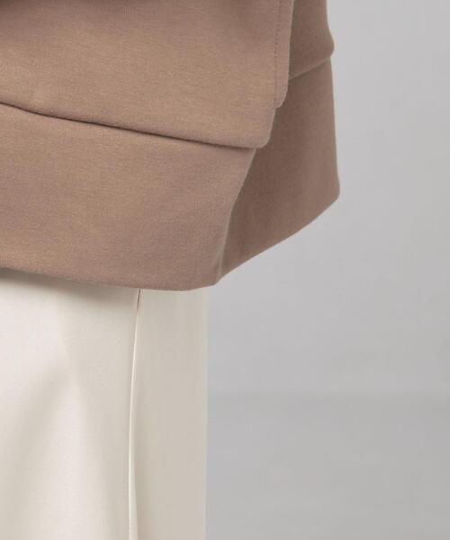 closet story（クローゼットストーリー）の「【WEB限定】＜closet story＞オーバー ジップ アウター/カーディガン -ウォッシャブル-（カーディガン/ボレロ・レディース・ベージュ/ダークグレー・FREE）」の13枚目の写真