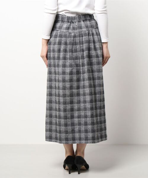 Pao de lo（パオデロ）の「コットンチェックスカート（スカート・レディース・ブラック系その他/ブラウン系その他2・9号/7号）」の4枚目の写真