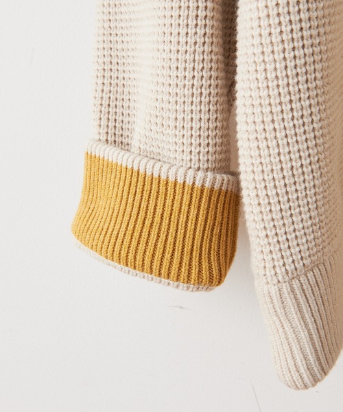 CIAOPANIC TYPY（チャオパニックティピー）の「キープシェイプワッフル プルオーバー（ニット/セーター・メンズ・ブラック/レッド/グリーン/ホワイト系その他・S/M/L）」の19枚目の写真