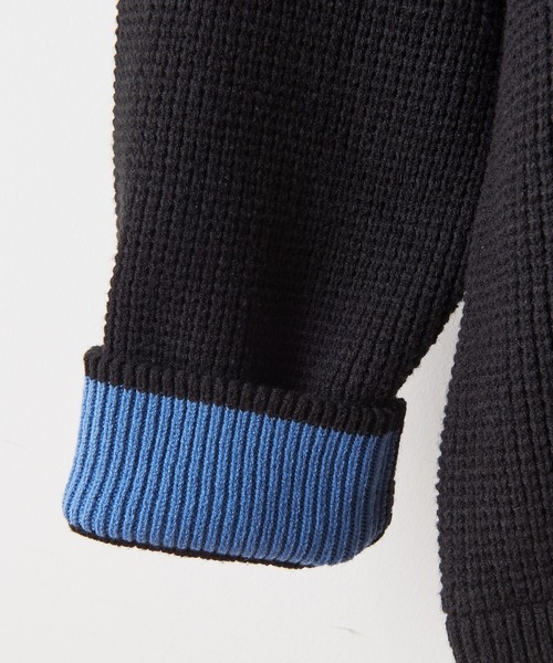 CIAOPANIC TYPY（チャオパニックティピー）の「キープシェイプワッフル プルオーバー（ニット/セーター・メンズ・ブラック/レッド/グリーン/ホワイト系その他・S/M/L）」の14枚目の写真