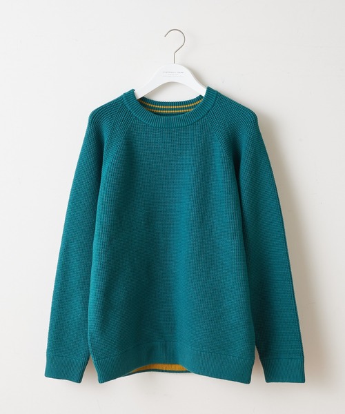 CIAOPANIC TYPY（チャオパニックティピー）の「キープシェイプワッフル プルオーバー（ニット/セーター・メンズ・ブラック/レッド/グリーン/ホワイト系その他・S/M/L）」の15枚目の写真