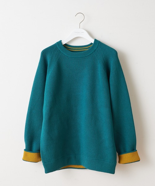 CIAOPANIC TYPY（チャオパニックティピー）の「キープシェイプワッフル プルオーバー（ニット/セーター・メンズ・ブラック/レッド/グリーン/ホワイト系その他・S/M/L）」の20枚目の写真