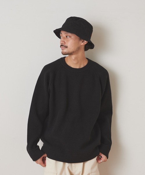 CIAOPANIC TYPY（チャオパニックティピー）の「キープシェイプワッフル プルオーバー（ニット/セーター・メンズ・ブラック/レッド/グリーン/ホワイト系その他・S/M/L）」の21枚目の写真