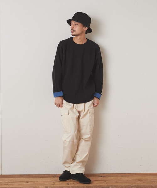 CIAOPANIC TYPY（チャオパニックティピー）の「キープシェイプワッフル プルオーバー（ニット/セーター・メンズ・ブラック/レッド/グリーン/ホワイト系その他・S/M/L）」の17枚目の写真