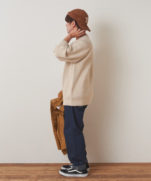 CIAOPANIC TYPY（チャオパニックティピー）の「キープシェイプワッフル プルオーバー（ニット/セーター・メンズ・ブラック/レッド/グリーン/ホワイト系その他・S/M/L）」の5枚目の写真