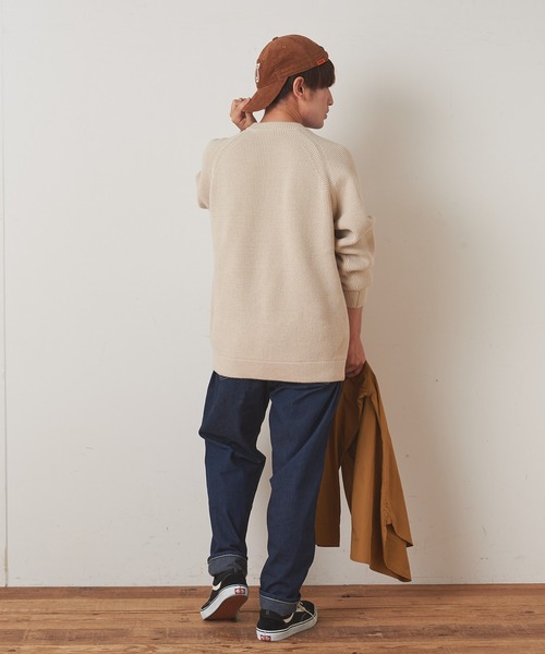 CIAOPANIC TYPY（チャオパニックティピー）の「キープシェイプワッフル プルオーバー（ニット/セーター・メンズ・ブラック/レッド/グリーン/ホワイト系その他・S/M/L）」の16枚目の写真