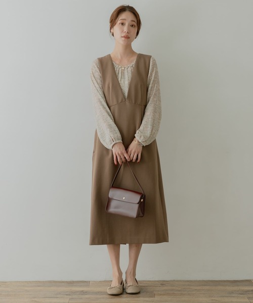 F by ROSSO（エフバイロッソ）の「F by ROSSO　ポンチジャンパースカート（ワンピース・レディース・ブラック/ダークブラウン/モカ・36/38）」の18枚目の写真