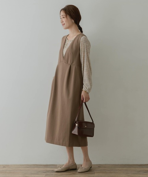 F by ROSSO（エフバイロッソ）の「F by ROSSO　ポンチジャンパースカート（ワンピース・レディース・ブラック/ダークブラウン/モカ・36/38）」の19枚目の写真