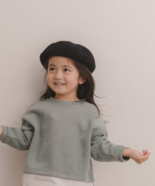 URBAN RESEARCH DOORS（アーバンリサーチドアーズ）の「パイピングウールベレー帽(KIDS)（ハンチング/ベレー帽・キッズ・ブラック/カーキ・ONE）」の5枚目の写真