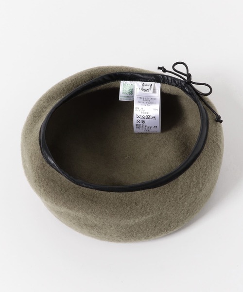 URBAN RESEARCH DOORS（アーバンリサーチドアーズ）の「パイピングウールベレー帽(KIDS)（ハンチング/ベレー帽・キッズ・ブラック/カーキ・ONE）」の8枚目の写真
