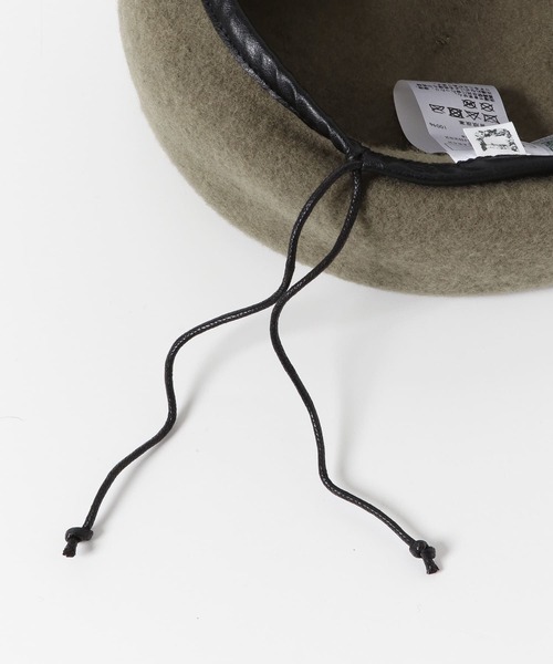 URBAN RESEARCH DOORS（アーバンリサーチドアーズ）の「パイピングウールベレー帽(KIDS)（ハンチング/ベレー帽・キッズ・ブラック/カーキ・ONE）」の7枚目の写真
