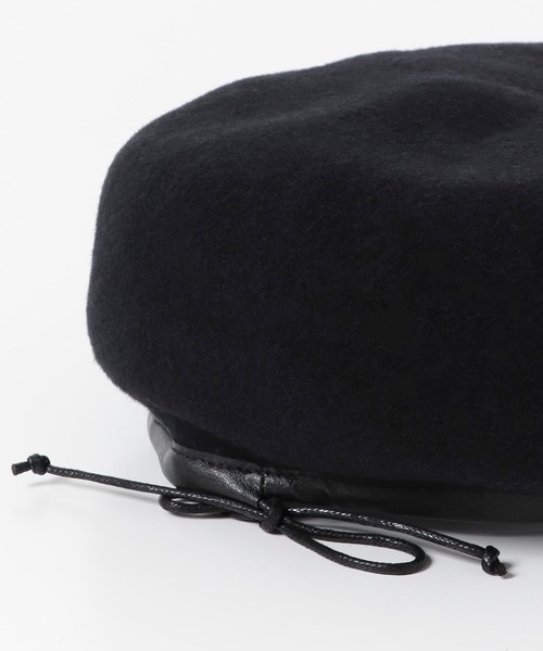 URBAN RESEARCH DOORS（アーバンリサーチドアーズ）の「パイピングウールベレー帽(KIDS)（ハンチング/ベレー帽・キッズ・ブラック/カーキ・ONE）」の4枚目の写真