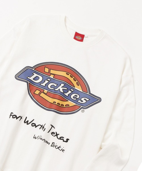 Dickies(ディッキーズ)の「Dickies ディッキーズ 裏毛プリントクルースウェットトレーナー(スウェット・メンズ・レッド/ホワイト/ブルー/ブラック・M/L/XL)」の2枚目の写真