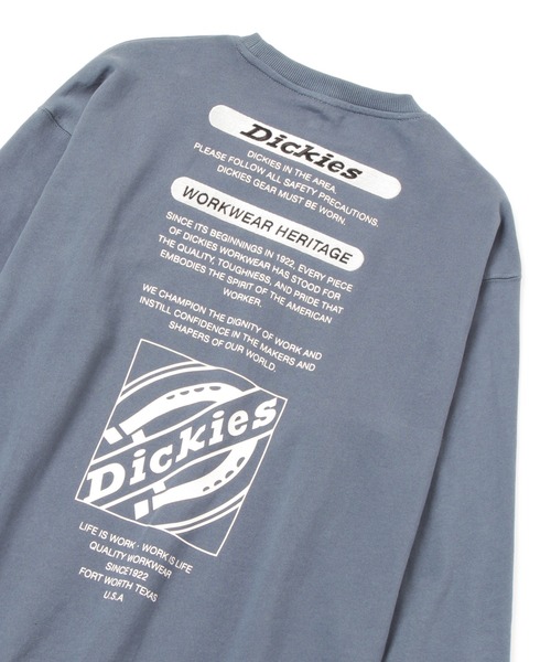 Dickies(ディッキーズ)の「Dickies ディッキーズ 裏毛プリントクルースウェットトレーナー(スウェット・メンズ・レッド/ホワイト/ブルー/ブラック・M/L/XL)」の4枚目の写真
