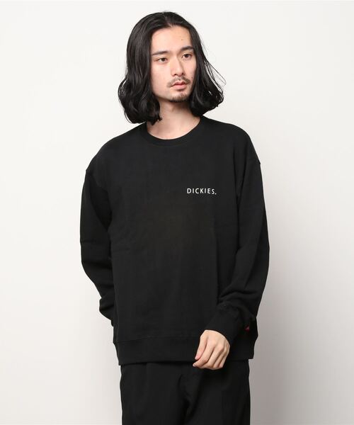 Dickies(ディッキーズ)の「Dickies ディッキーズ 裏毛プリントクルースウェットトレーナー(スウェット・メンズ・レッド/ホワイト/ブルー/ブラック・M/L/XL)」の12枚目の写真