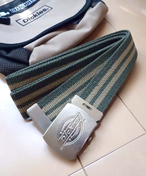 Dickies（ディッキーズ）の「Dickies　32mm アイコンロゴ GI ベルト（ベルト・メンズ・オフホワイト/ホワイト×ブラック/ベージュ/モスグリーン系/モスグリーン/ネイビー系/ブラック×ホワイト/ブラック・FREE）」の7枚目の写真