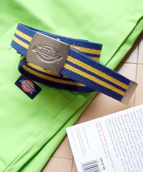 Dickies（ディッキーズ）の「Dickies　32mm アイコンロゴ GI ベルト（ベルト・メンズ・オフホワイト/ホワイト×ブラック/ベージュ/モスグリーン系/モスグリーン/ネイビー系/ブラック×ホワイト/ブラック・FREE）」の8枚目の写真