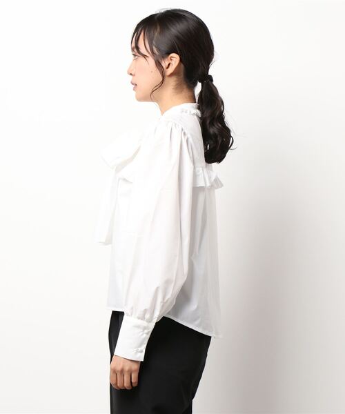 ems excite(エムズエキサイト)の「ボウタイBL(シャツ/ブラウス・レディース・ホワイト/ボルドー/ブラック系その他・FREE)」の9枚目の写真