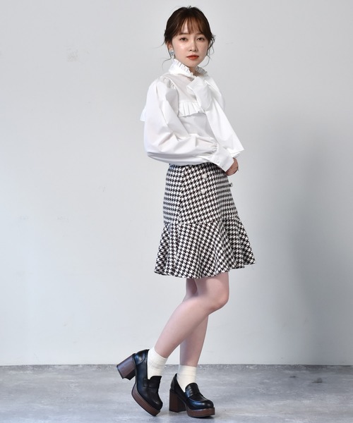 ems excite(エムズエキサイト)の「ボウタイBL(シャツ/ブラウス・レディース・ホワイト/ボルドー/ブラック系その他・FREE)」の10枚目の写真