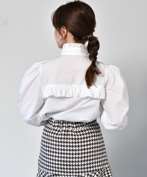 ems excite(エムズエキサイト)の「ボウタイBL(シャツ/ブラウス・レディース・ホワイト/ボルドー/ブラック系その他・FREE)」の14枚目の写真