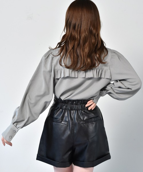 ems excite(エムズエキサイト)の「ボウタイBL(シャツ/ブラウス・レディース・ホワイト/ボルドー/ブラック系その他・FREE)」の13枚目の写真