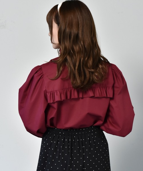 ems excite(エムズエキサイト)の「ボウタイBL(シャツ/ブラウス・レディース・ホワイト/ボルドー/ブラック系その他・FREE)」の7枚目の写真